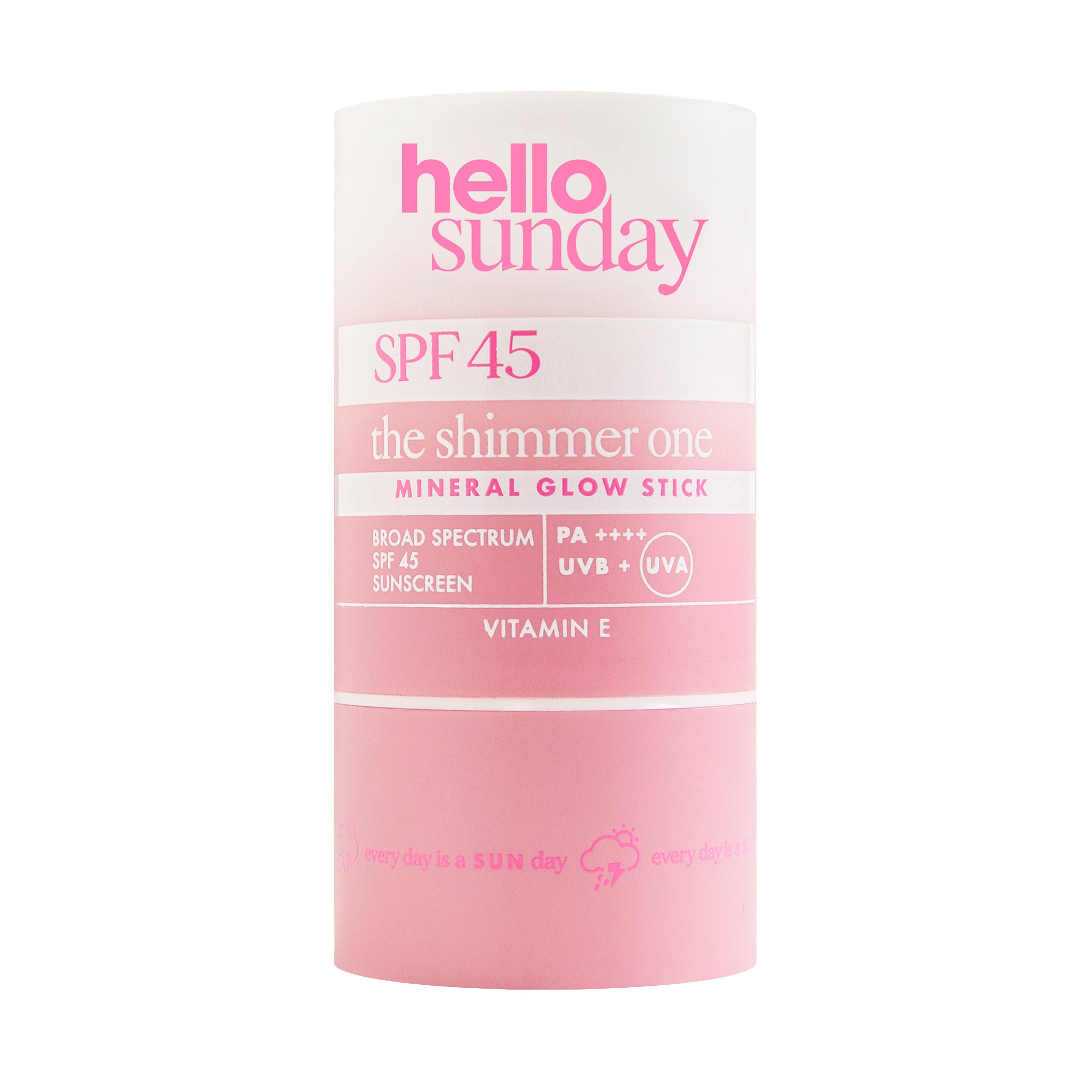 THE SHIMMER ONE MINERAL GLOW STICK SPF 45 WITH HYALURONIC ACID