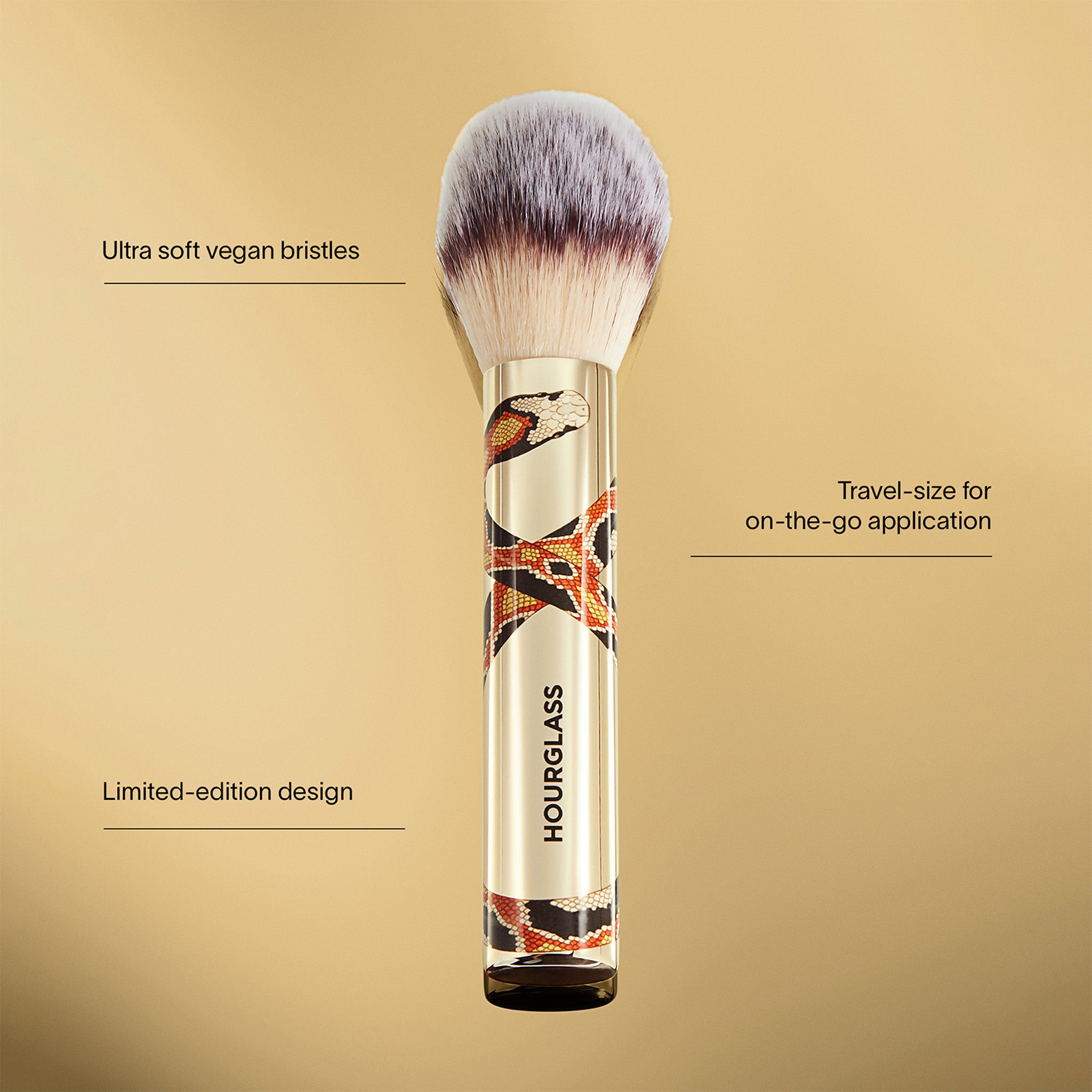 Hourglass Veil Powder Brush – Double Ended, NIB, 100% Authentic, MSRP $64