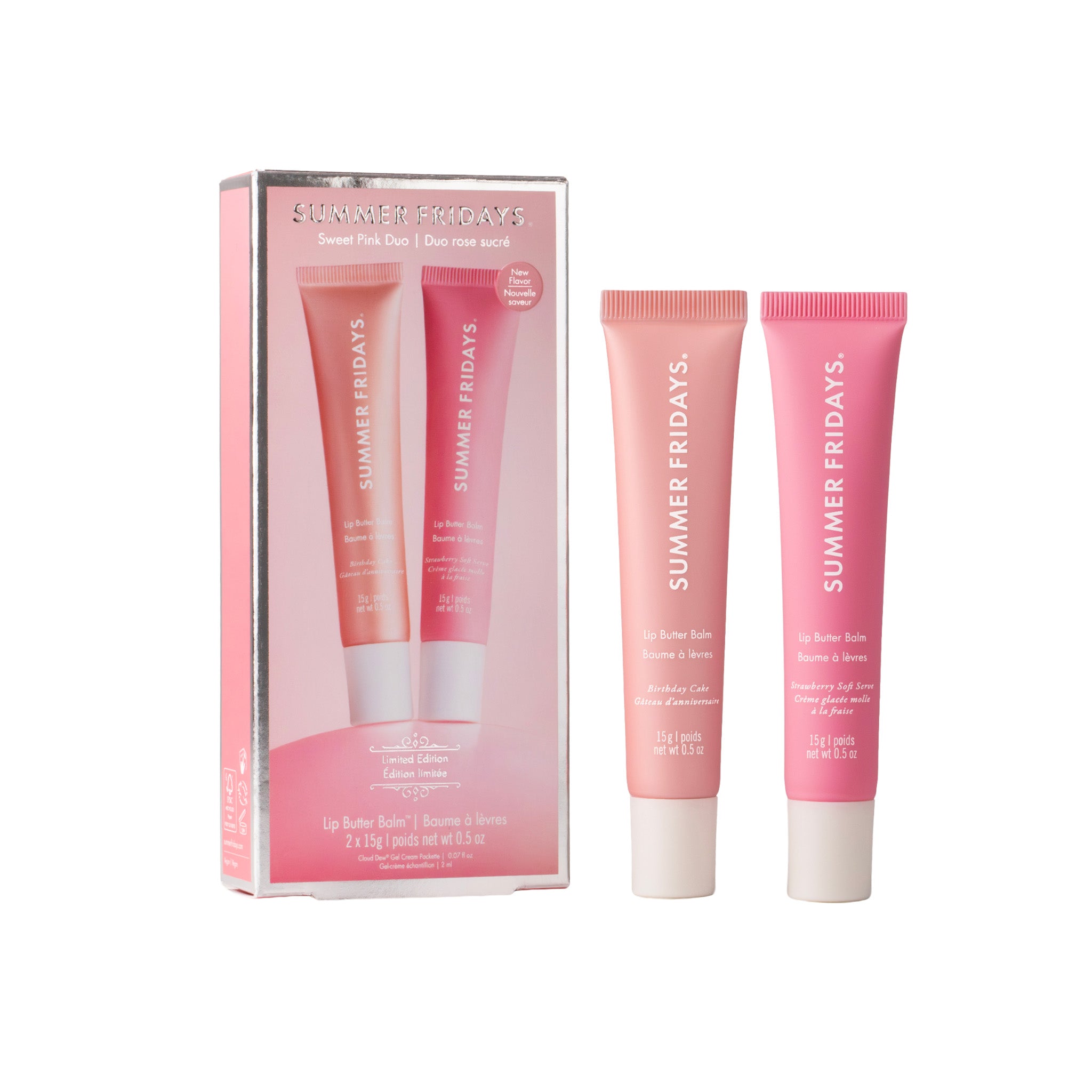 SWEET PINK DUO LIP BUTTER BALM - BIRTHDAY SET